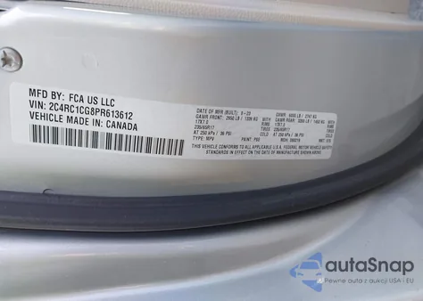 2023 Chrysler Voyager Lx из США, поврежденный, VIN 2C4RC1CG8PR613612